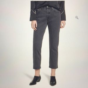 Levis Cropped 501 Skinny Jeans